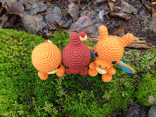 Chibi Charmander Evolusjon - The Nerdy Knitter