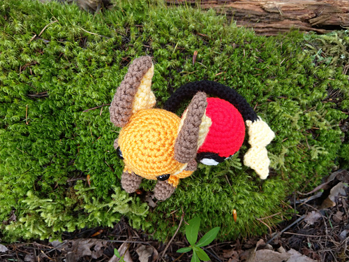 Chibi Raichu Pokemon - The Nerdy Knitter