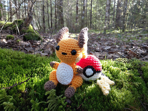 Chibi Raichu Pokemon - The Nerdy Knitter