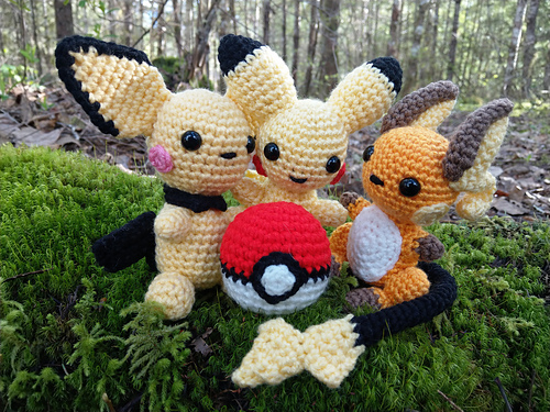 Chibi Pikachu Evolution - The Nerdy Knitter