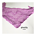 Filet crochet heart bandana pattern