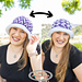 Zig Zag Squares Bucket Hat pattern 