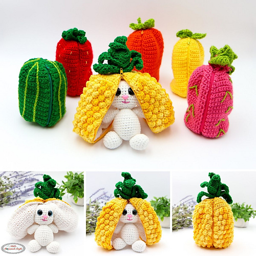 6-in-1 Reversible FRUIT BUNNY