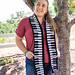 Mosaic Crochet Piano Scarf pattern 