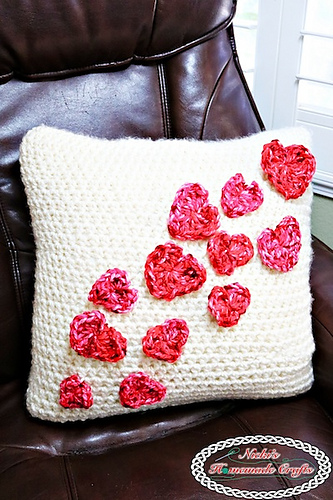 Pillow Case with Flying Hearts photo 1