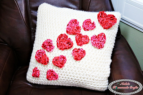Pillow Case with Flying Hearts photo 3