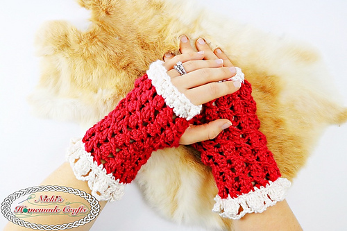 Lacy Silk Fingerless Gloves photo 6