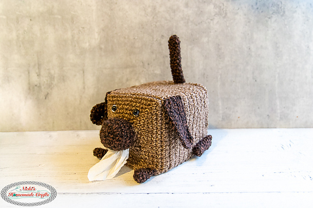 Dog Tissue Box Cover Pattern