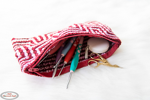 Illusion Squares Mosaic Pouch photo 6