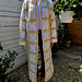 Maxi coat with granny squares pattern 