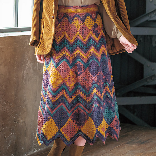 p.93 Winter Crochet Motif Skirt