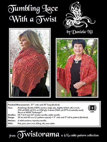 Ravelry: Tumbling Lace With a Twist pattern by Daniela Nii