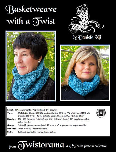 Ravelry: Basketweave With A Twist pattern by Daniela Nii