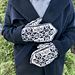 Selbu Mittens with Six-Petaled Roses pattern 