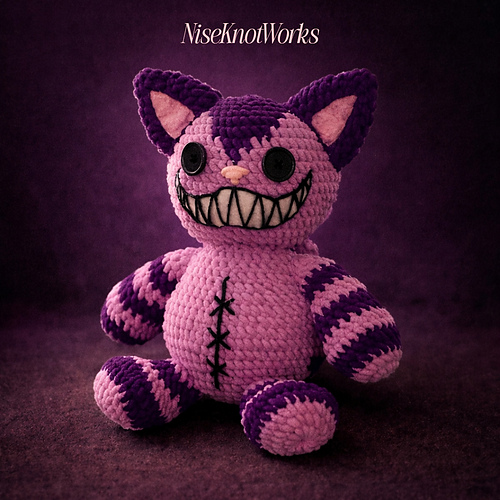 Smiling stripped cat