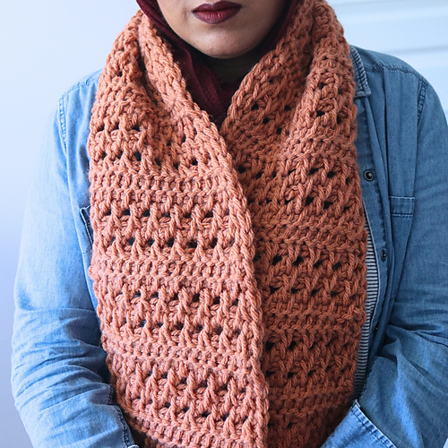 Tunisian Pathways Scarf