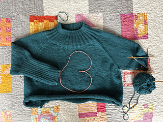 7” needles, begin k3 p1 at 7” from the underarm seam!