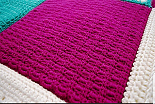 A closer look at the rippling stitch pattern that gives this square its name. Soft texture and clean lines - relaxing and easy to make.
Simple stitches, beautiful results.
