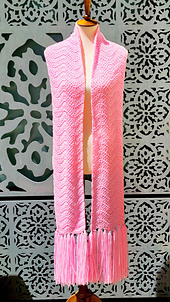 The Soft Waves Scarf - where simplicity meets serenity.