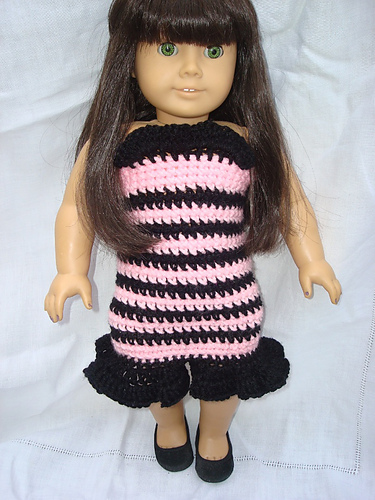 Frilly Sweater Dress for 18 inch doll photo 4