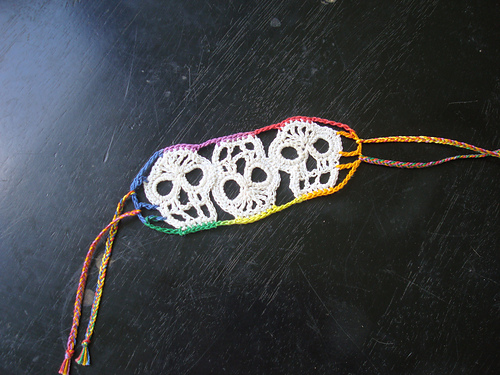 Trio Day of the Dead Sugar Skull Bracelet photo 5