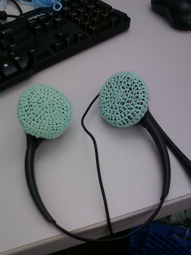 Funky Crochet Headphone Covers photo 5
