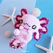 Loxy the Axolotl pattern 