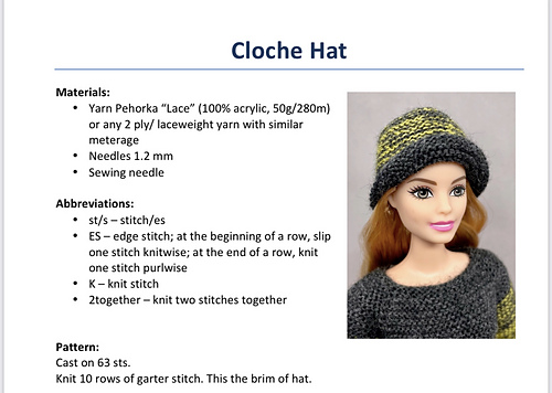 Lue til Barbie-dukke - Oksana Golopolosova