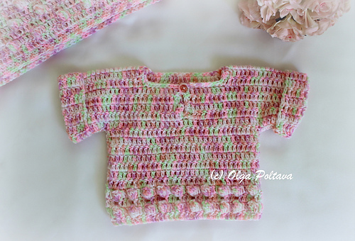 Popcorns Baby Sweater and Blanket photo 3