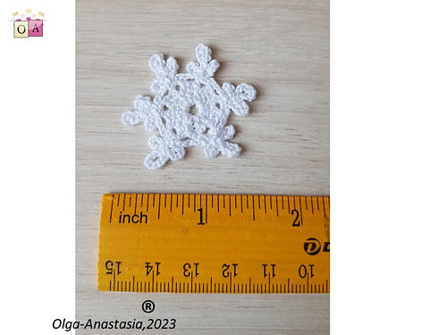 Crochet snøfnugg 21 - Olga  Starostina
