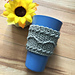 Wavy Line Cup Cozy pattern 