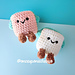 Toastie Jellycat Marshmallows pattern