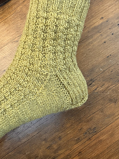 View of the finished heel