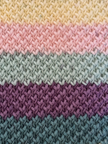 Easy Textured Knitted Blanket