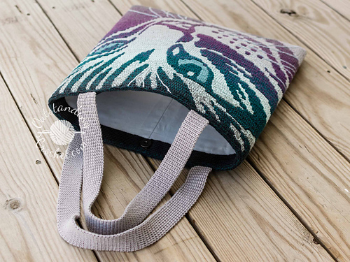 Ravelry: Cat Mosaic Bag and Pillow pattern by Natalia Kononova