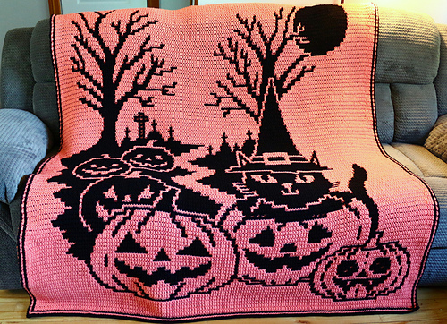 Meowlloween Throw