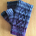 Twisted Cable Fingerless Gloves pattern 