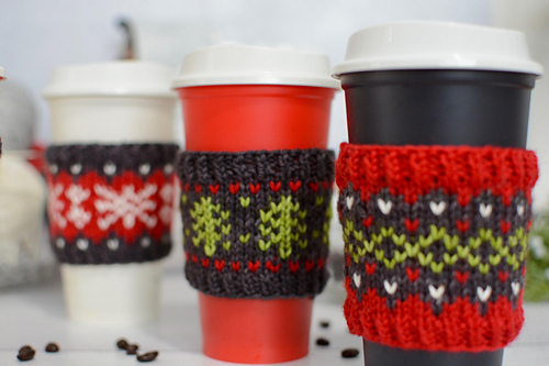Holiday Doodle Cup Cozy