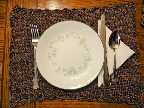 Linen Knit Stitch Placemat photo 1