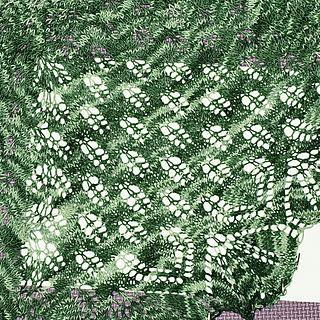 25 Aug. Pinned to see how it’ll look after blocking. I really dislike the light green. 