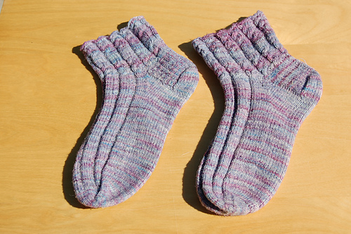 Mock Cable Socks
