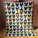 Cute black cat blanket pattern 