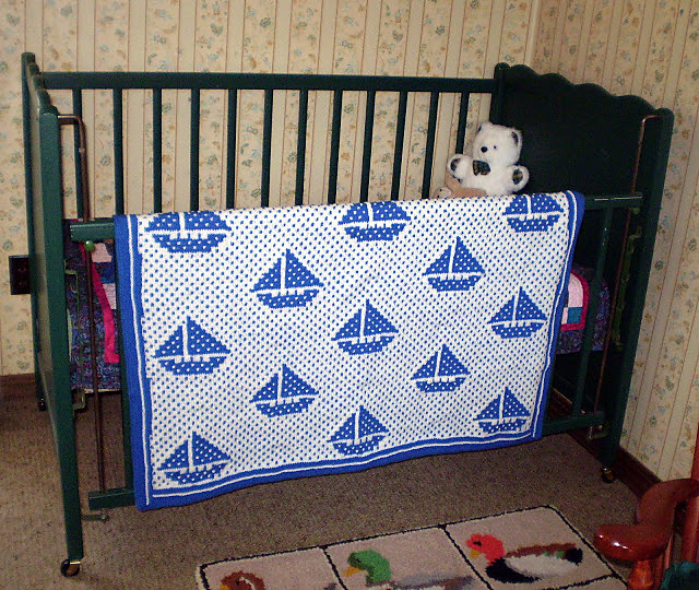 Ravelry Sail Boat Blanket pattern by Bernat Design Studio