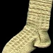 Zig-Zags and O’s : Twined Knitted Socks pattern 