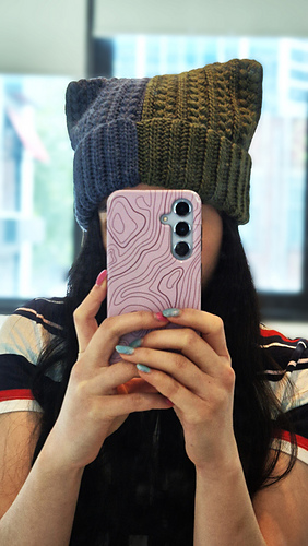Wheat Stitch Cat Ear Beanie