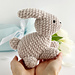 Plush bunny rabbit toy pattern 