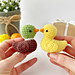 Mini duck keychain pattern 