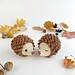 Mini Hedgehog keychain pattern