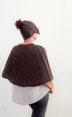 Another two projects in the Idris collection, a poncho and hat~