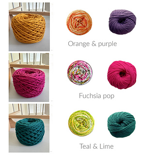 Knit kits available in lots of color combos at Yarnz2go~